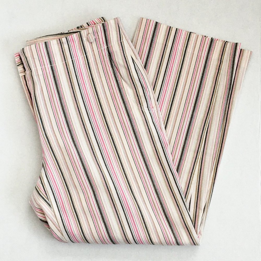 Women's Stripe Capris Size 4 Lizgolf Stripe Capris Golf Pants